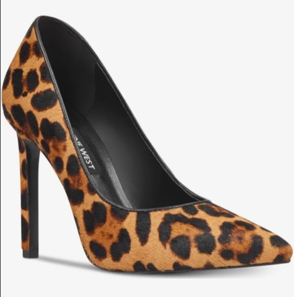 Nine West Calf-hair Leopard Pump